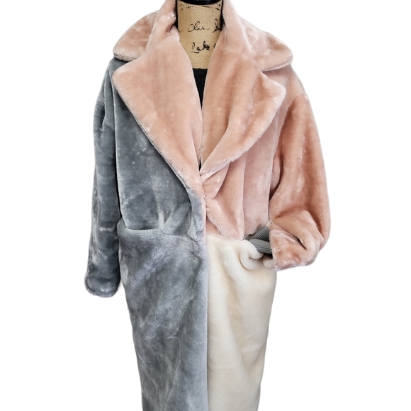 Topshop Jackets & Blazers - Topshop Colorblock Coat US 6